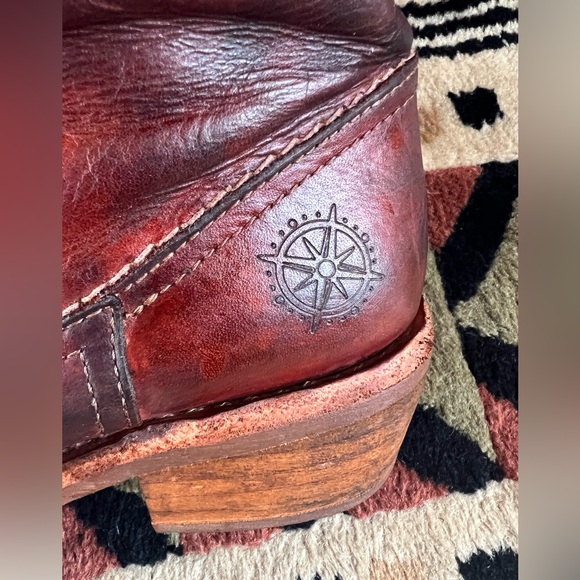 Bussola,  est1976, western ankle boots, distressed, 39, Goodyear welt sole,heels - Picture 2 of 12